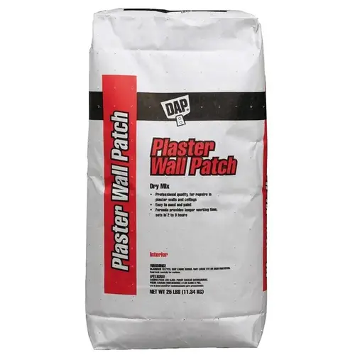 Plaster Wall Patch, Powder, White, 25 lb Bag Plaster Wall Patch, Powder, White, 25 lb Bag
