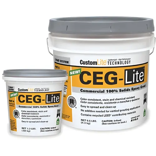 CEG-Lite 100% Solids Commercial Epoxy Grout - Natural Gray - 1.3 lbs PART A ONLY
