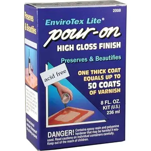ENVIRONMENTAL TECHNOLOGY 2008 High-Gloss Epoxy Coating Kit, 8 oz.
