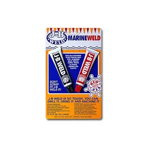 Cold Weld Epoxy, Dark Gray, Solid, 2 oz Tube Pair