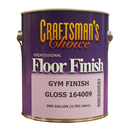 Floor Finish Clear Polyurethane Gym Finish Gloss 1-Gallon Floor Finish Clear Polyurethane Gym Finish Gloss 1-Gallon