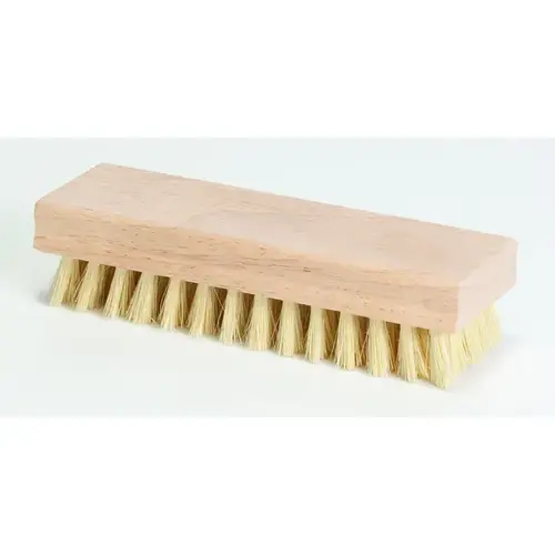 Scrub Brush White Tampico Bristles 8" x 1-1/8" Square with Wood Block Handle Scrub Brush White Tampico Bristles 8" x 1-1/8" Square with Wood Block Handle
