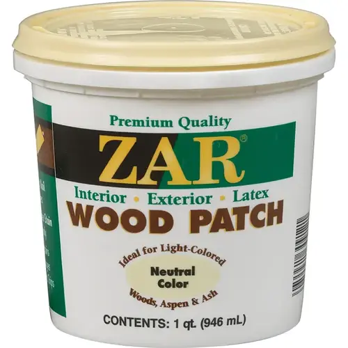Wood Patch, Paste, Amine, 1 qt Tub Neutral