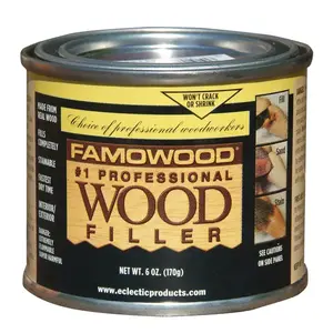 ECLECTIC PRODUCTS INC 36141142 Famowood Solvent-Based Wood Filler - Walnut - 1/4 Pint