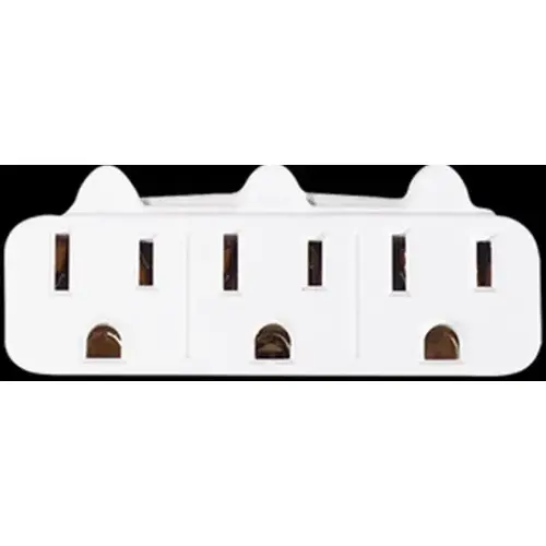 Tap 3-Outlet Non-Grounding (NEMA 1-15) - White