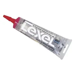Lexel 13013 Elastic Sealant, Clear, 7 days Curing, 0 to 120 deg F, 5 oz Squeeze Tube