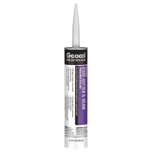 2320 Series Gutter and Narrow Seam Sealant, Clear, Liquid, 10.3 oz Cartridge