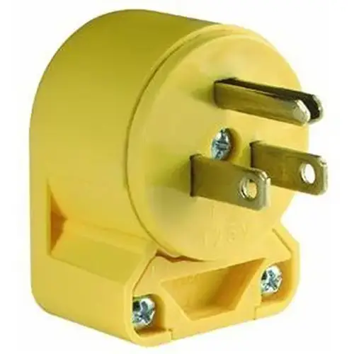Plug Angled Vinyl Armored 15-Amp Grounding (NEMA 5-15P) Thermoplastic
