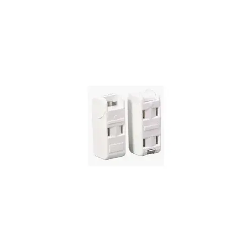 Cord End Snap-On 3-Outlet - White Cord End Snap-On 3-Outlet - White