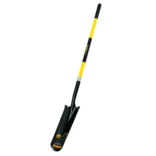 Spade Tru Pro 65" Steel Round Drain Fiberglass Handle Black/Yellow