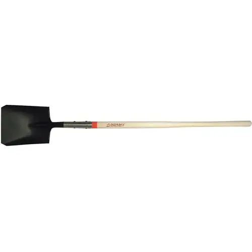 Razor-Back Square Point Shovel with Tab Socket and Rolled-step