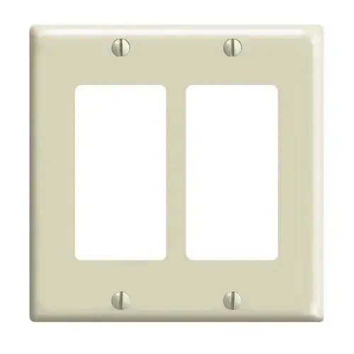 2152 Wallplate, 4-1/2 in L, 4.56 in W, 4 -Gang, Thermoset, Ivory, High-Gloss - pack of 10 2152 Wallplate, 4-1/2 in L, 4.56 in W, 4 -Gang, Thermoset, Ivory, High-Gloss - pack of 10