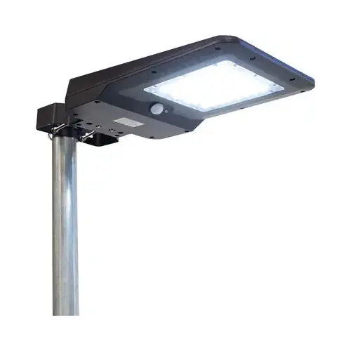 Security Light Motion-Sensing Solar Powered LED Black Black