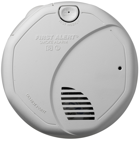 First Alert 1039828 1039828 Fire and Smoke Detector, AA Alkaline Battery, Photo, Ion Sensor, 85 dB, Alarm: Smoke White