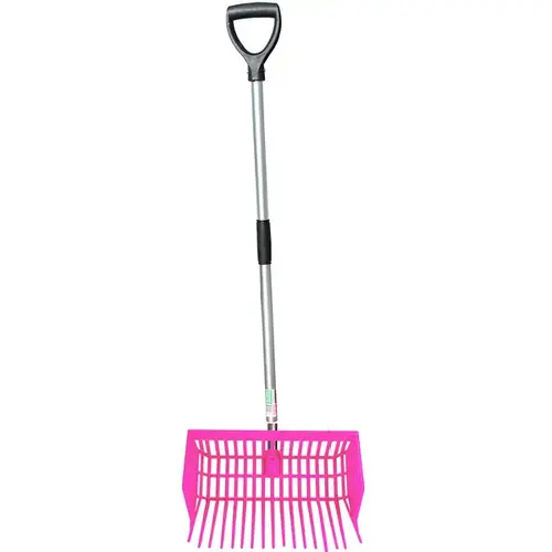 Tuff Stuff Square Basket Barn Fork - Pink Tuff Stuff Square Basket Barn Fork - Pink