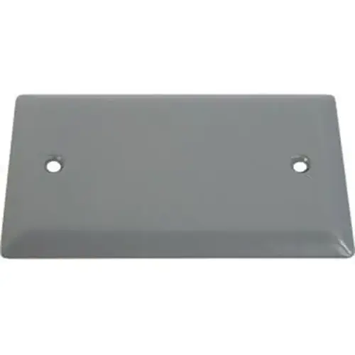 Outlet Box Cover 1-Gang Blank - Gray Outlet Box Cover 1-Gang Blank - Gray