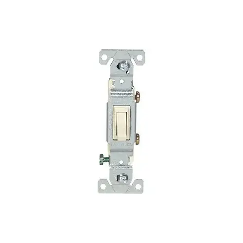 Toggle Switch, 15 A, 120 V, Polycarbonate Housing Material, White Toggle Switch, 15 A, 120 V, Polycarbonate Housing Material, White