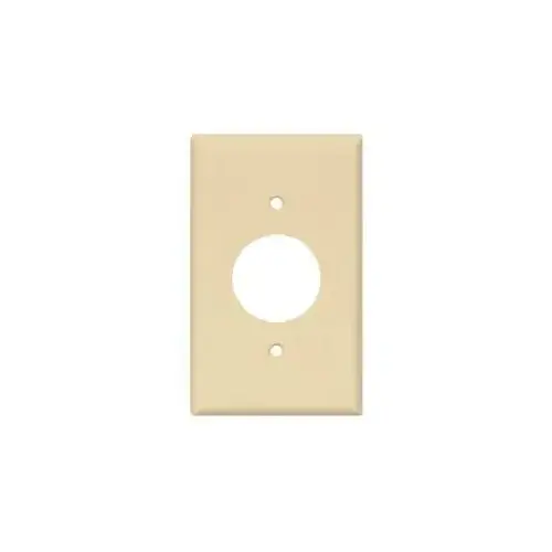 Single Receptacle Wallplate, 4-1/2 in L, 2-3/4 in W, 1 -Gang, Thermoset, Ivory - pack of 25 Single Receptacle Wallplate, 4-1/2 in L, 2-3/4 in W, 1 -Gang, Thermoset, Ivory - pack of 25
