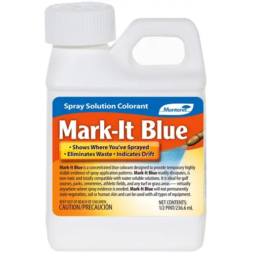 Application Spray Colorant Mark-It Blue Grass & Weed Concentrate 1/2 pt