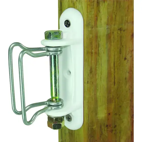 Wood Post - 2" Polytape Corner & Tensioner - White pack of 1 Wood Post - 2" Polytape Corner & Tensioner - White pack of 1