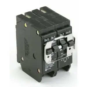 Eaton BQ230250 Circuit Breaker with Rejection Tab, Quad, Type BQ, 30/50 A, 4 -Pole, 120/240 V Black