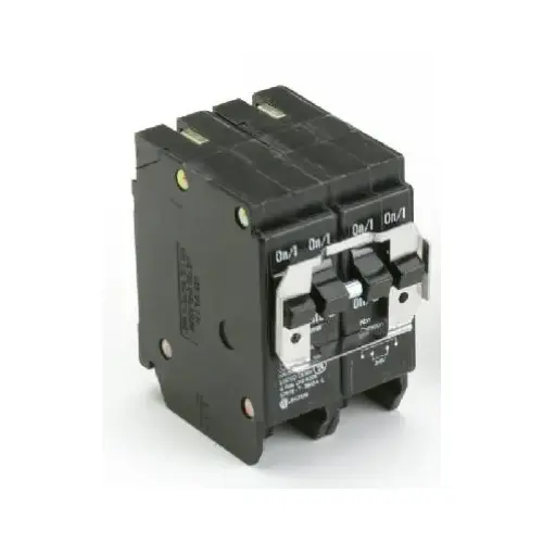 Circuit Breaker with Rejection Tab, Quad, Type BQ, 30/50 A, 4 -Pole, 120/240 V Black