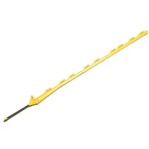 Electric Fence Post, Step-In, Polypropylene, Yellow, 48-In. Electric Fence Post, Step-In, Polypropylene, Yellow, 48-In.