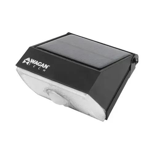 Black Motion Activated Dusk To Dawn 1000 Lm. Solar Wall Light