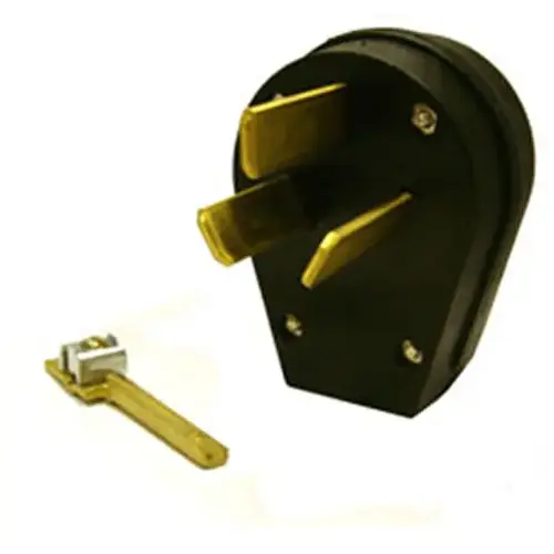 Electrical Plug, 3 -Pole, 30/50 A, 125/250 V, Black Electrical Plug, 3 -Pole, 30/50 A, 125/250 V, Black