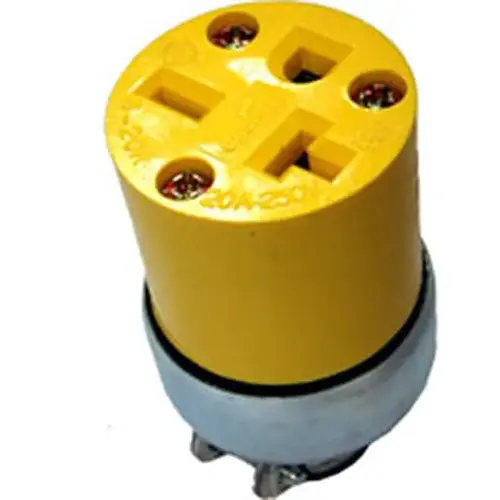 Connector Vinyl Armored 20-Amp Grounding (NEMA 6-20R) Connector Vinyl Armored 20-Amp Grounding (NEMA 6-20R)