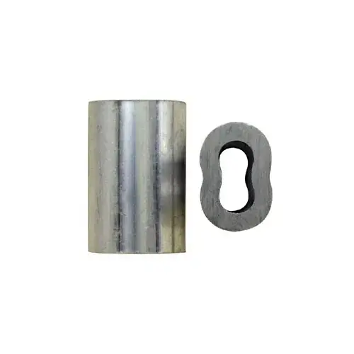 Swage Fittings 1/8" Aluminum Sleeve 12.5 Gauge pack of 100
