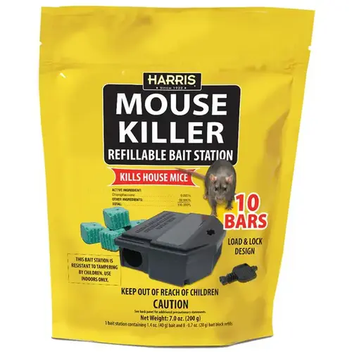 Mouse Killer Refillable Mouse Bait Station (10-Refill) Mouse Killer Refillable Mouse Bait Station (10-Refill)