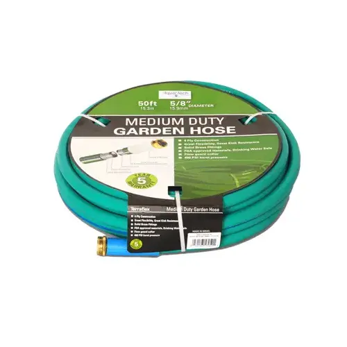 Aqua Tech Medium Garden Hose #34050 3/4" x 50 ft