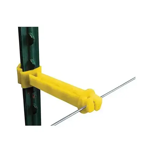 PATRIOT 5" T-POST EXTENDER INSULATOR YELLOW pack of 25 PATRIOT 5" T-POST EXTENDER INSULATOR YELLOW pack of 25