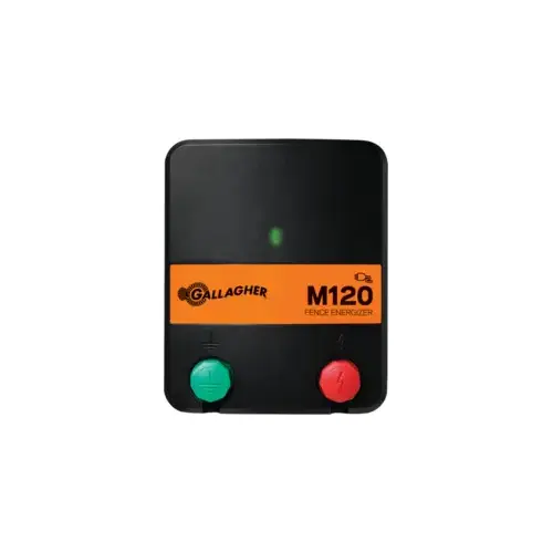 Fence Energizer M120 110 V Electric-Powered 15418176000 sq ft Black/Orange Black/Orange Fence Energizer M120 110 V Electric-Powered 15418176000 sq ft Black/Orange Black/Orange
