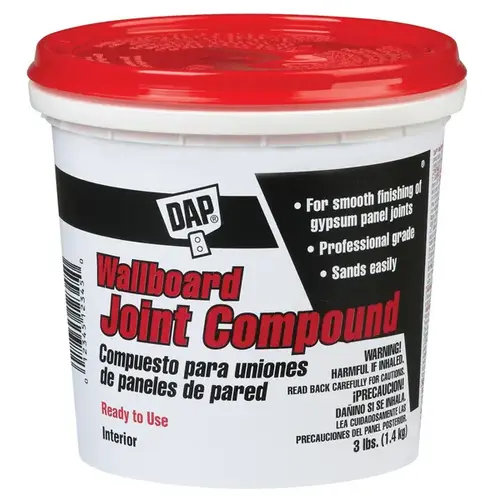 DAP Wallboard Joint Compound - Ready to Use 3-lbs Off-White DAP Wallboard Joint Compound - Ready to Use 3-lbs Off-White