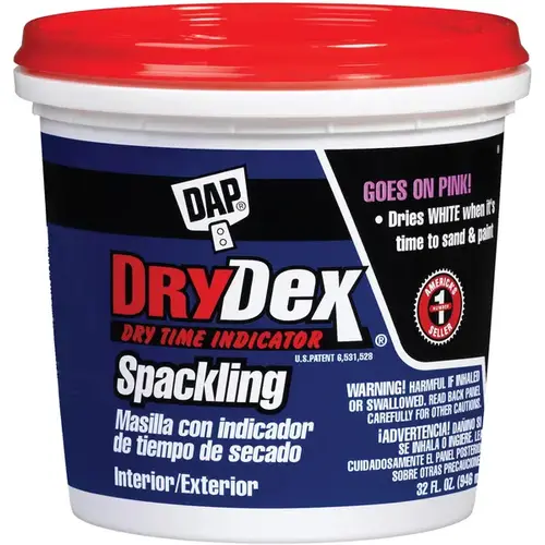 Spackling Compound DryDex Ready to Use White 0.5 pt White Spackling Compound DryDex Ready to Use White 0.5 pt White