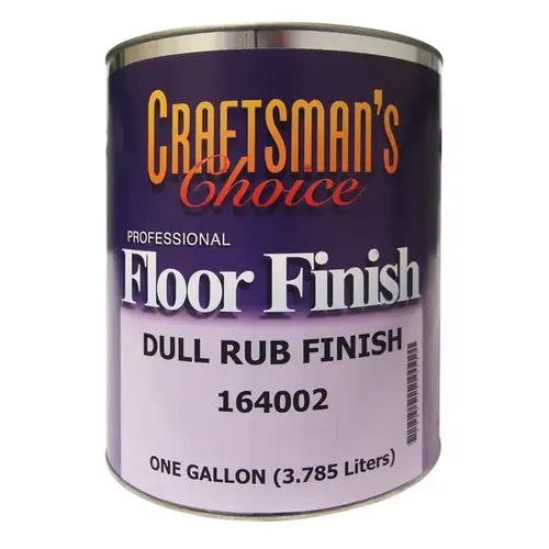 Floor Finish Clear Polyurethane Dull Rub Finish 1-Gallon Floor Finish Clear Polyurethane Dull Rub Finish 1-Gallon