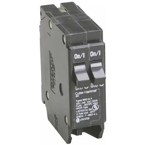 Circuit Breaker with Rejection Tab, Duplex, 15 A, 1 -Pole, 120 V, Instantaneous Trip
