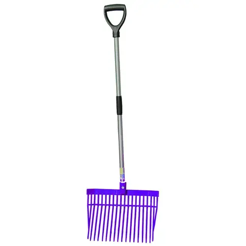 Tuff Stuff Large Square Barn Fork - Purple