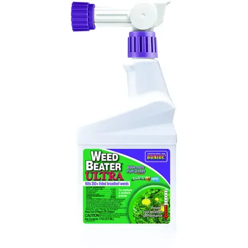 Weed Killer, Liquid, Spray Application, 1 pt Amber Weed Killer, Liquid, Spray Application, 1 pt Amber