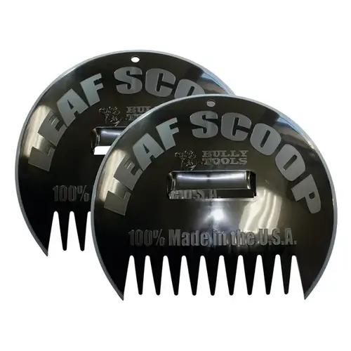 Leaf Scoop, 12-1/2 in L, 14-5/8 in W, Polymer Blade, Polypropylene Handle Pair