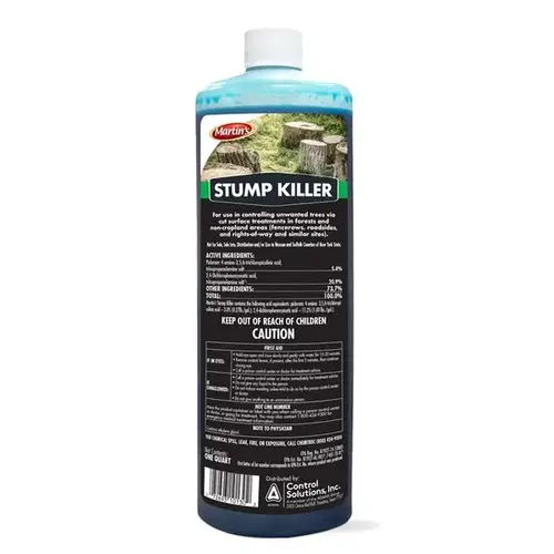 Ready-to-Use Stump Killer, Liquid, Blue, 1 qt Bottle