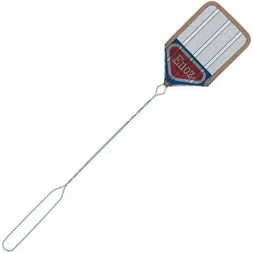 Fly Swatter, 6-1/4 in L Mesh, 4-1/4 in W Mesh, Screen Cloth Mesh