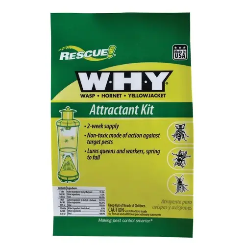 WHY Liquid Outdoor Wasp, Hornet, & Yellow Jacket Attractant Kit WHY Liquid Outdoor Wasp, Hornet, & Yellow Jacket Attractant Kit