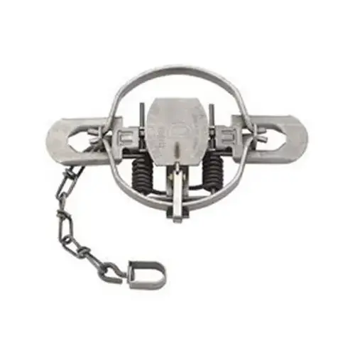 5.25 In. Jaw Spread Steel Coil Spring Bobcat, Coyote, Fox, & Raccoon Trap