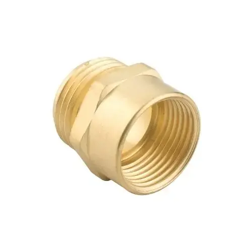 Hose Adapter, 3/4 x 3/4 in, MNH x FNPT, Brass, For: Garden Hose Hose Adapter, 3/4 x 3/4 in, MNH x FNPT, Brass, For: Garden Hose