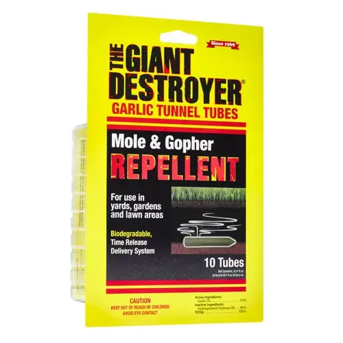 Animal Repellent The Giant Destroyer Tubes For Gophers and Moles 0.21 oz Animal Repellent The Giant Destroyer Tubes For Gophers and Moles 0.21 oz