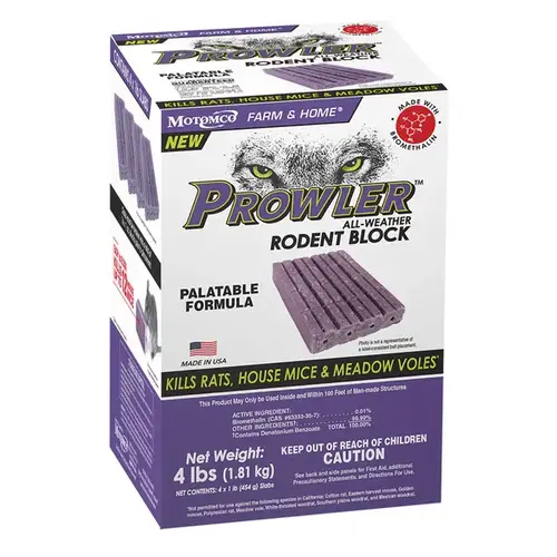 Prowler Mice & Rat Killer Blocks, 4 Lb - pack of 4 Prowler Mice & Rat Killer Blocks, 4 Lb - pack of 4