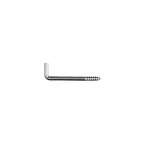Square Bend Hook Zinc-Plated Silver Steel 1-3/8" L 2 lb Zinc-Plated Square Bend Hook Zinc-Plated Silver Steel 1-3/8" L 2 lb Zinc-Plated